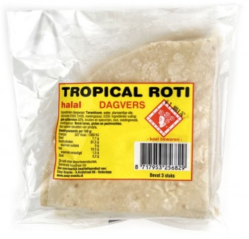 Roti gevouwen tropical 3st per pak 0